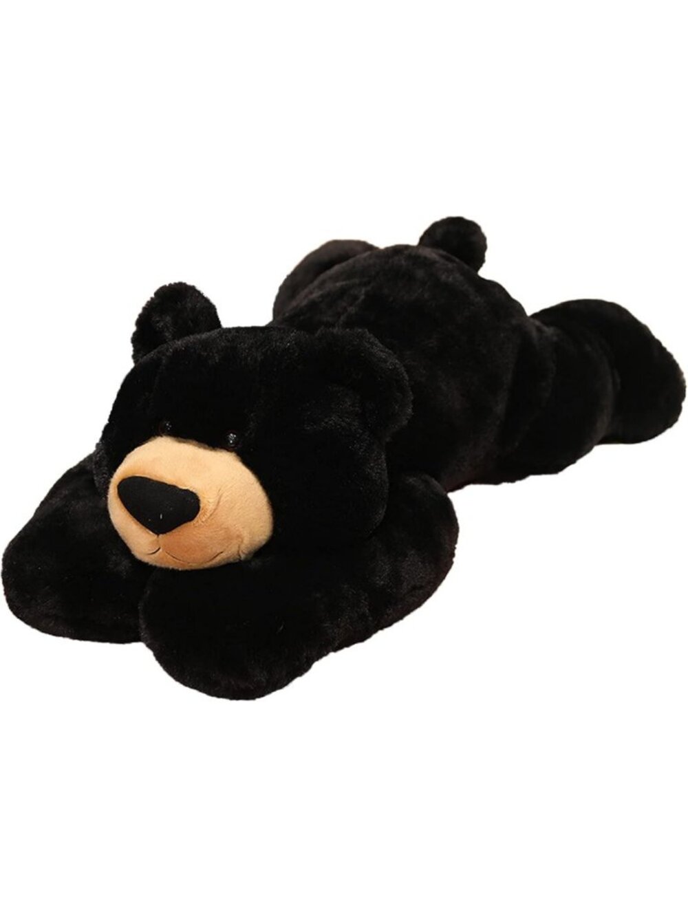6.2 lbs Weighted Black Bear Plush Toy & Throw Pillow - Perfect Gift for Kids